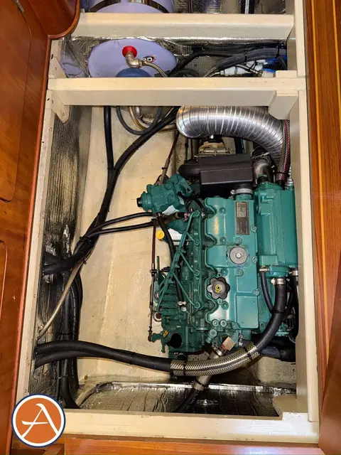 Adventure Antares listing photo showing starboard engine 2.
