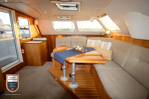 Amazing Grace Antares listing photo showing salon looking port.
