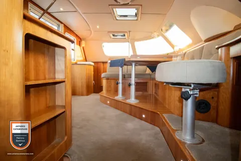 Amazing Grace Antares listing photo showing salon looking from below.
