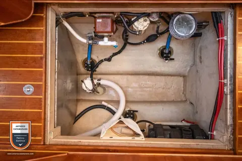 Amazing Grace Antares listing photo showing bilge port.