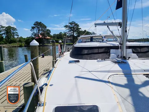 Frolic Antares listing photo showing starboard forward looking aft.