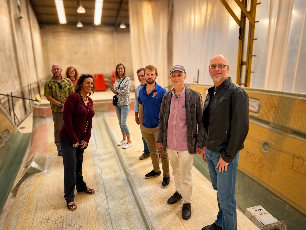 Owners touring the Antares factory during build and handover training