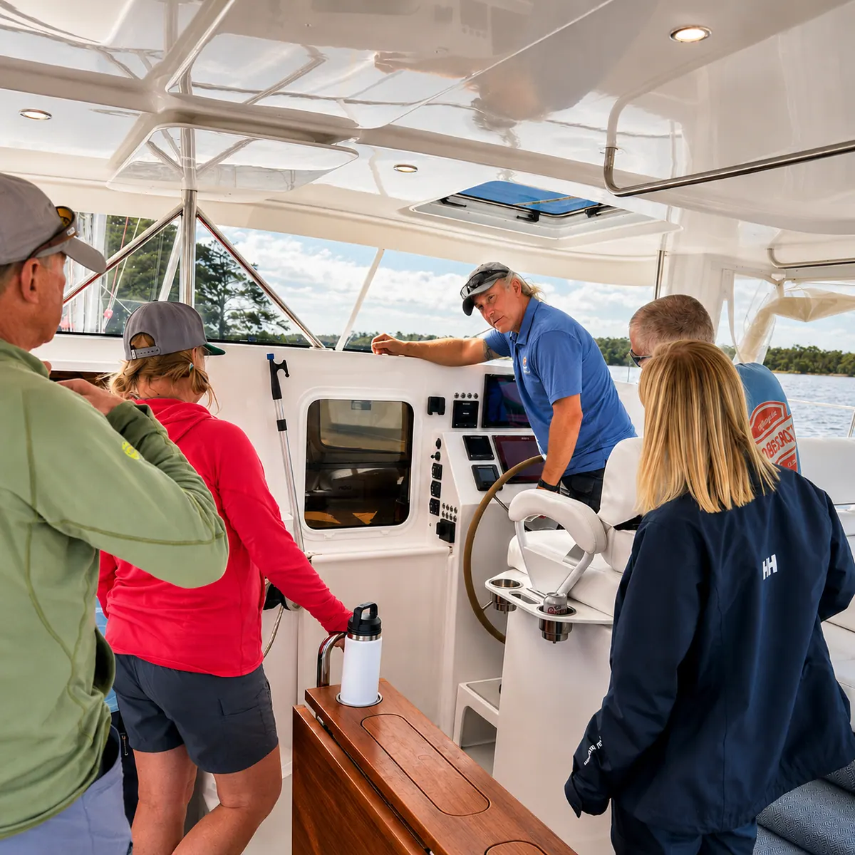 Antares owners reviewing maintenance habits in the protected cockpit