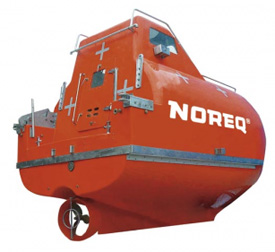 Rollover capable rescue lifeboats
