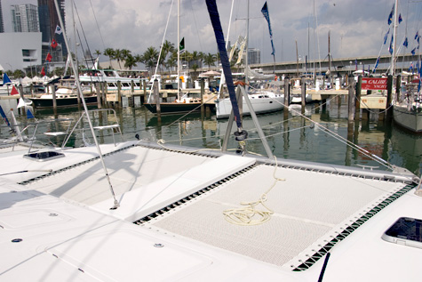 catamaran trampoline example of a trampoline on a catamaran