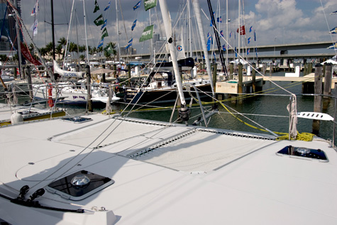 catamaran trampoline trampoline on the Antares 44